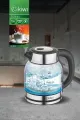 KİWİ KK-3333 SÜRAHİ MODEL 1.8 LT CAM KETTLE SU ISITICI