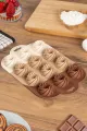 PABLITO HOME PBT-185 RÜZGAR GÜLÜ ŞEKİLLİ 12Lİ & MİNİ SİLİKON MUFFIN KEK KALIBI