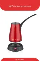 SİNBO KIRMIZI ELEKTİRKLİ CEZVE TÜRK KAHVE MAKİNESİ