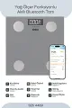 SİNBO SBS-4469 GRİ YAĞ ÖLÇER AKILLI BLUETOOTH CAM BASKÜL