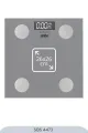 SİNBO SBS-4473 GRİ YAĞ ÖLÇER AKILLI BLUETOOTH CAM BASKÜL