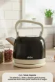 SİNBO SK-8035 RETRO SİYAH NOSTALJİ DEMLİK MODEL ÇELİK KETTLE SU ISITICI