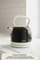 SİNBO SK-8035 RETRO SİYAH NOSTALJİ DEMLİK MODEL ÇELİK KETTLE SU ISITICI