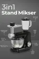 SİNBO SMX-2775 SİYAH STANDLI MİKSER & BLENDER SETİ