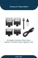SİNBO USB ŞARJLI & LCD GÖSTERGELİ SAÇ & SAKAL KESME TIRAŞ MAKİNESİ