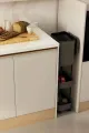 🗑️TEKERLEKLİ ÇİFT RAFLI ORİGA ÇÖP KOVASI - dibidip 