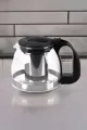 YAKUT 700ML ÇELİK SÜZGEÇLİ CAM DEMLİK