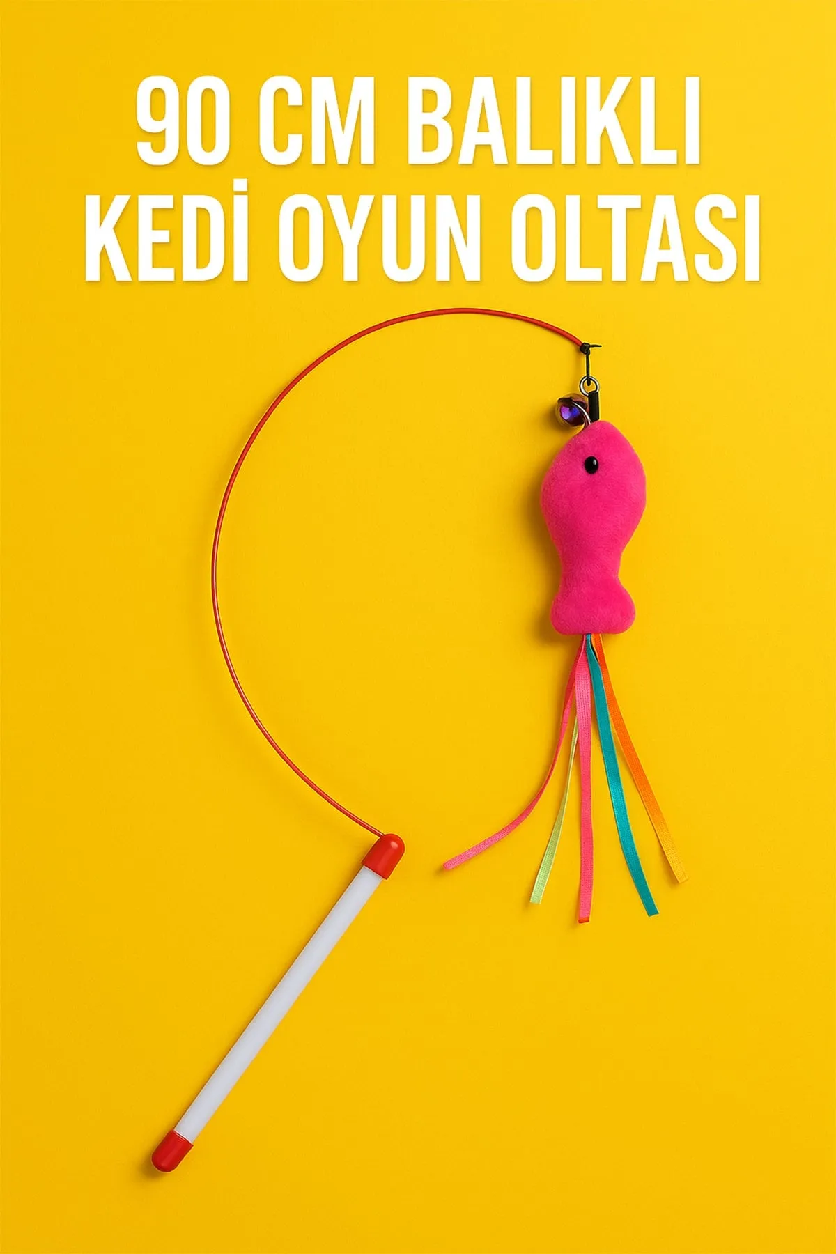 🐟90 CM BALIKLI KEDİ OYUN OLTASI