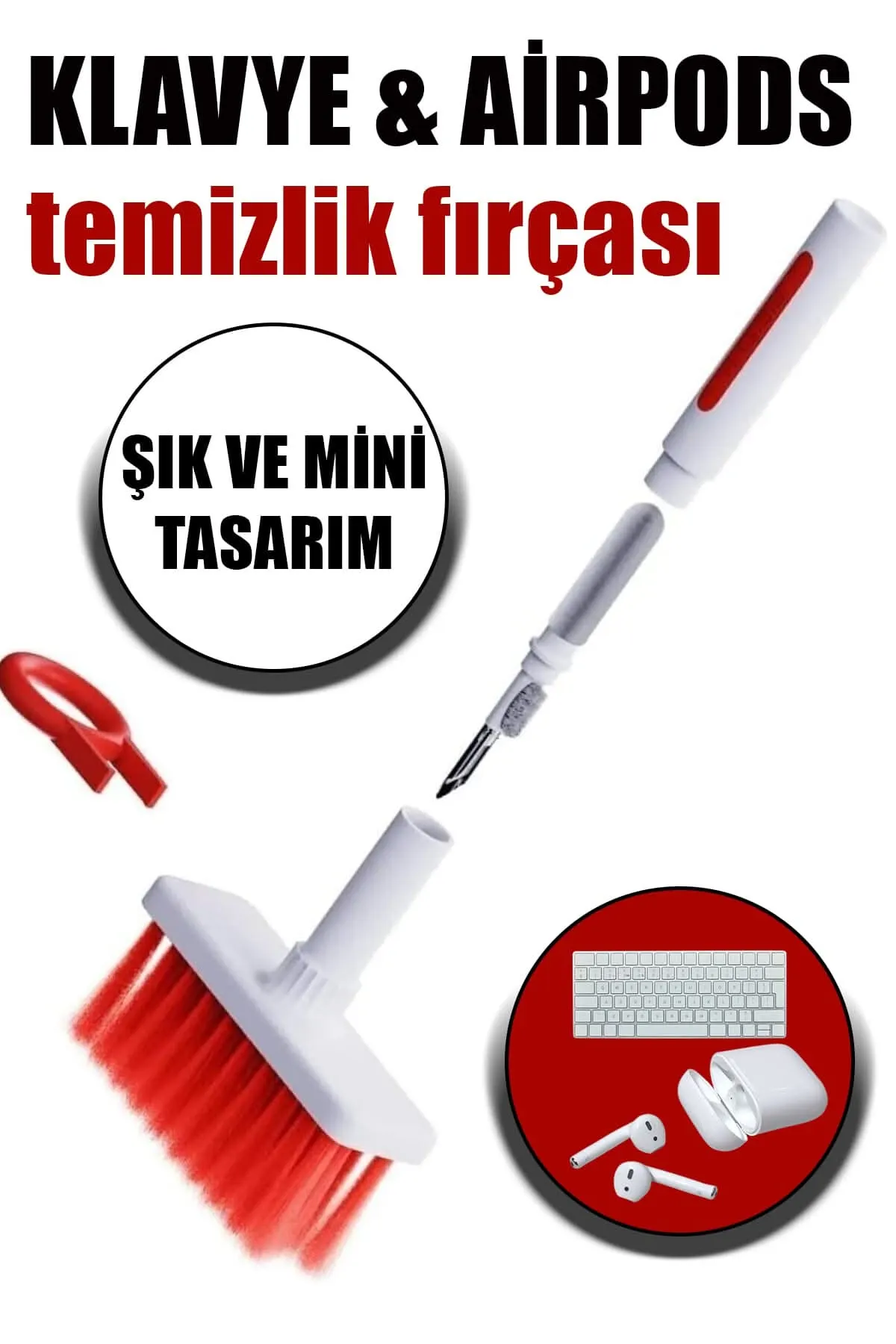 🖥️📱Airpords & Klavye Temizleme Fırçası