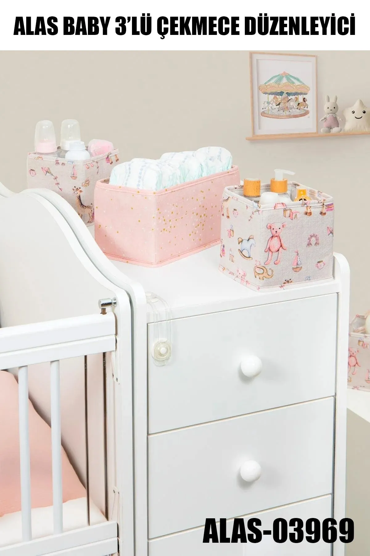 ALAS-03969 BABY 3 LÜ ÇEKMECE DÜZENLEYİCİ