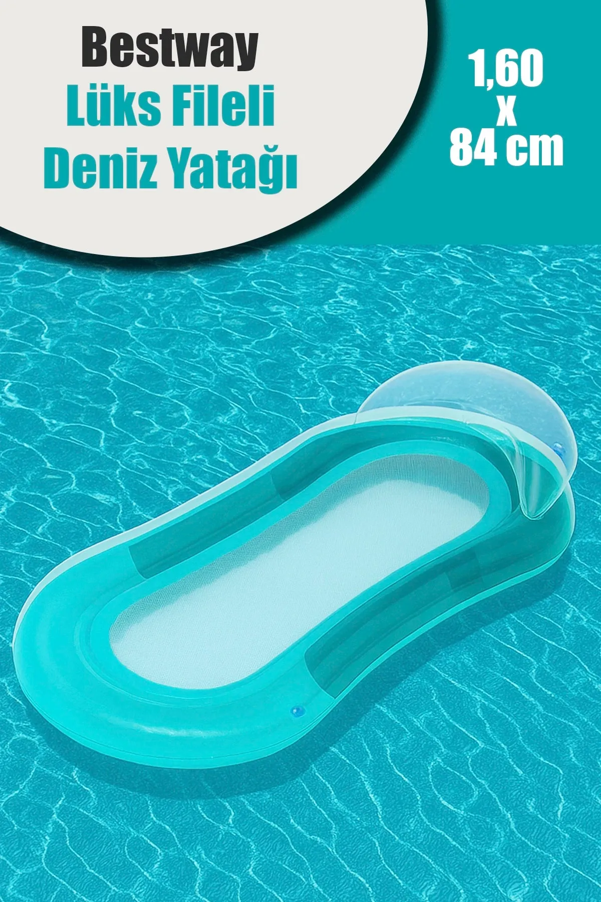 BESTWAY 43103 LÜKS FİLELİ ŞİŞME DENİZ YATAĞI