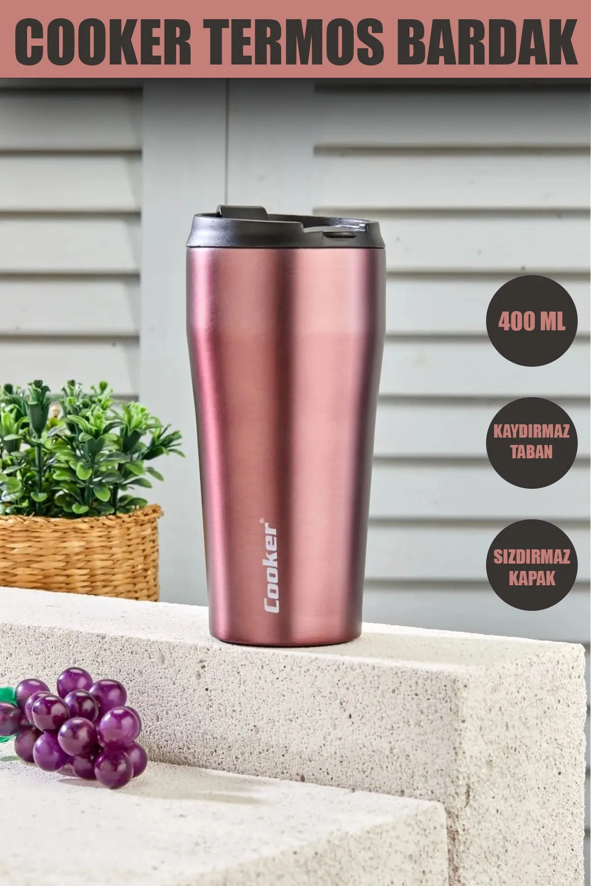 COOKER 400 ML MUG TERMOS BARDAK