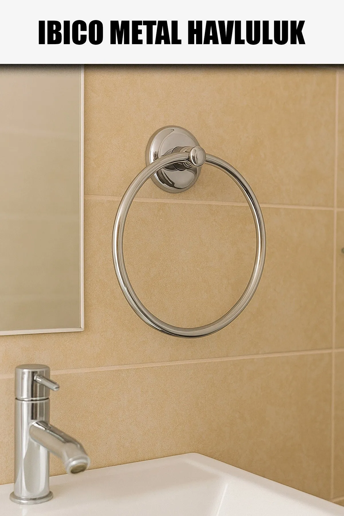 İBİCO BANYO BNY-217 YUVARLAK METAL HAVLULUK