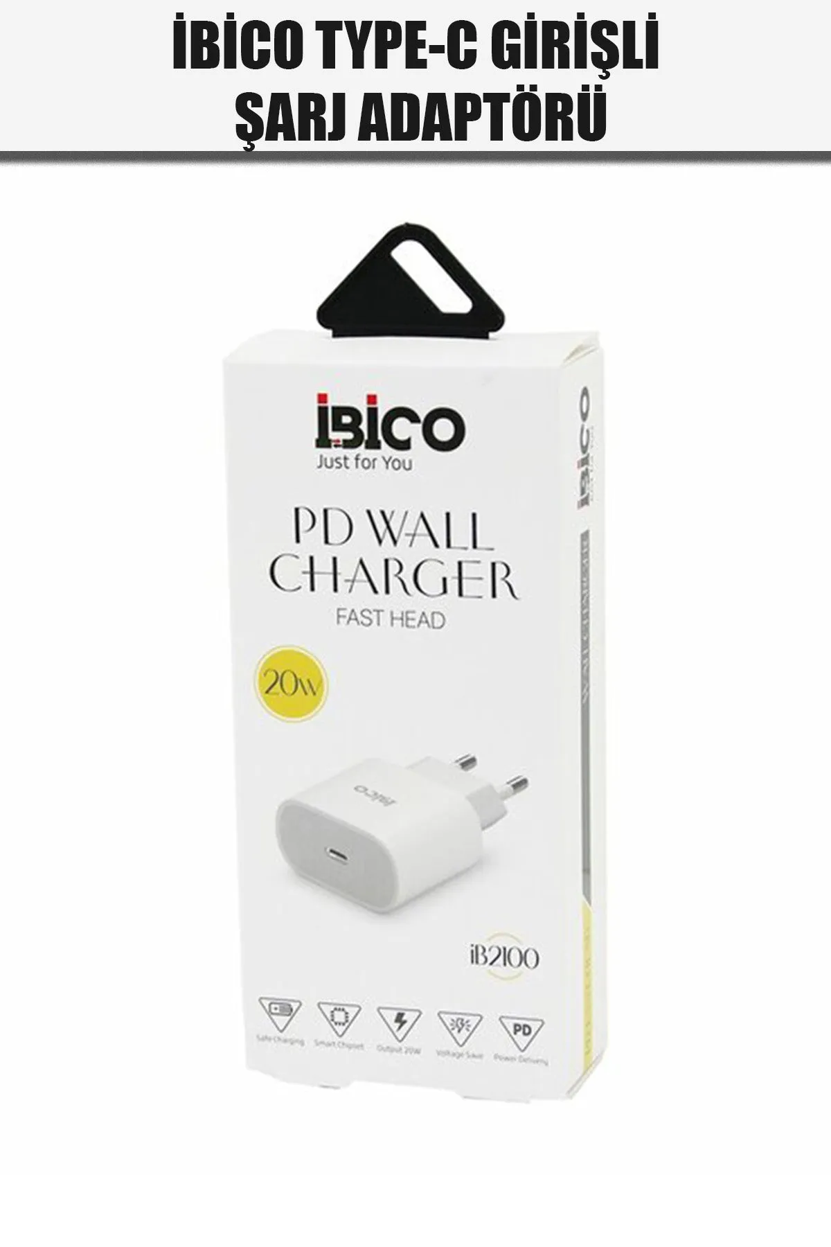 İBİCO TYPC-E BAŞLIK HIZLI TELEFON ŞARJ ADAPTÖRÜ