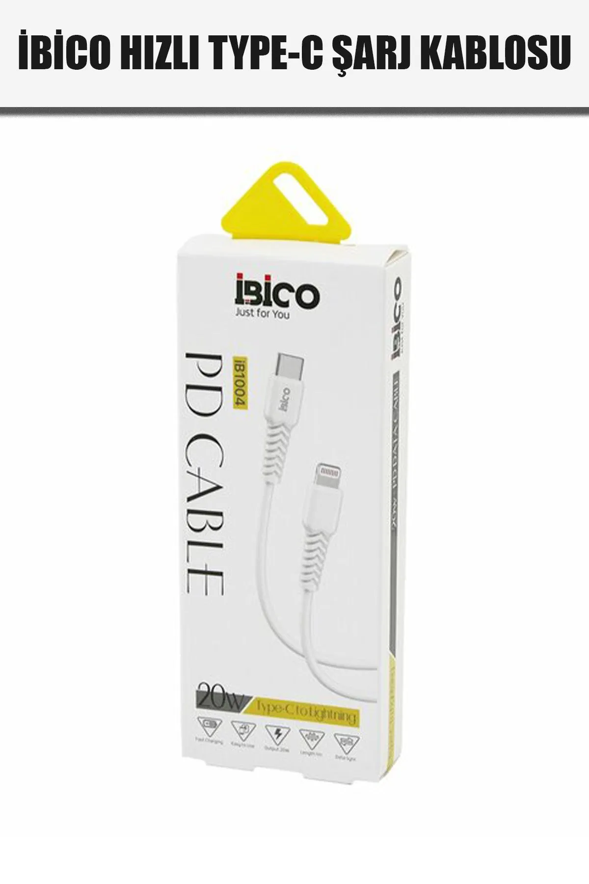 İBİCO TYPE-C TO=IPHONE HIZLI TELEFON ŞARJ & DATA KABLOSU