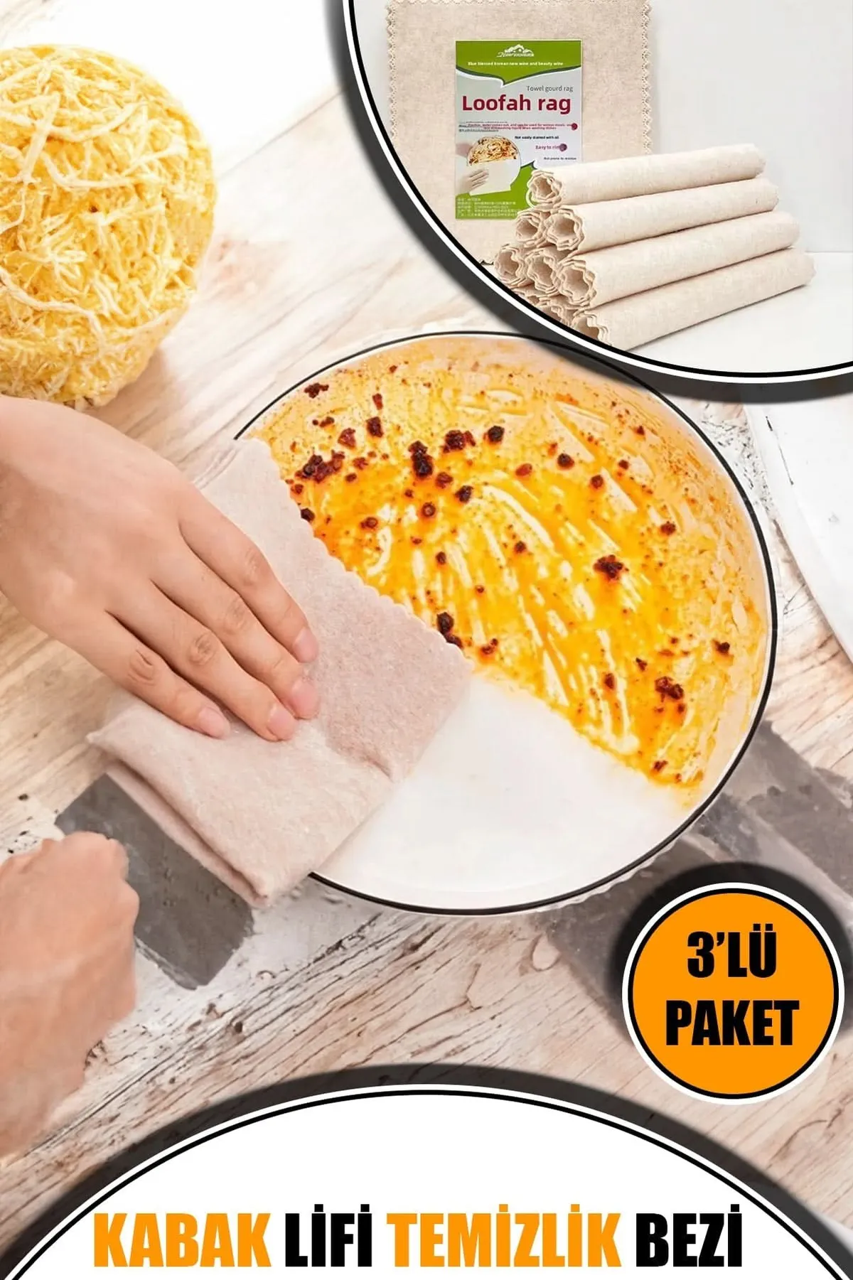 🧽KABAK LİFİ TEMİZLİK BEZİ