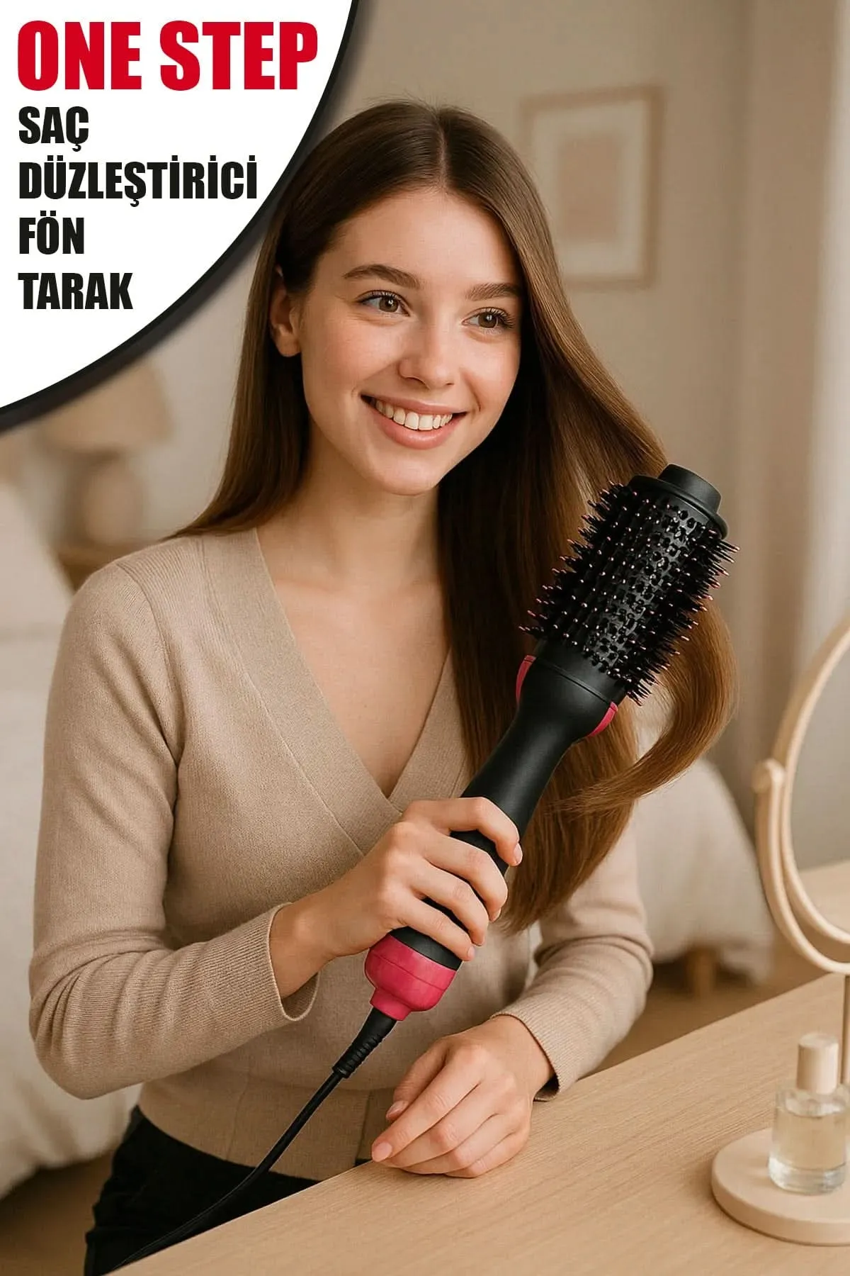 💁ONE STEP SAÇ DÜZLEŞTİRİCİ FÖN TARAK