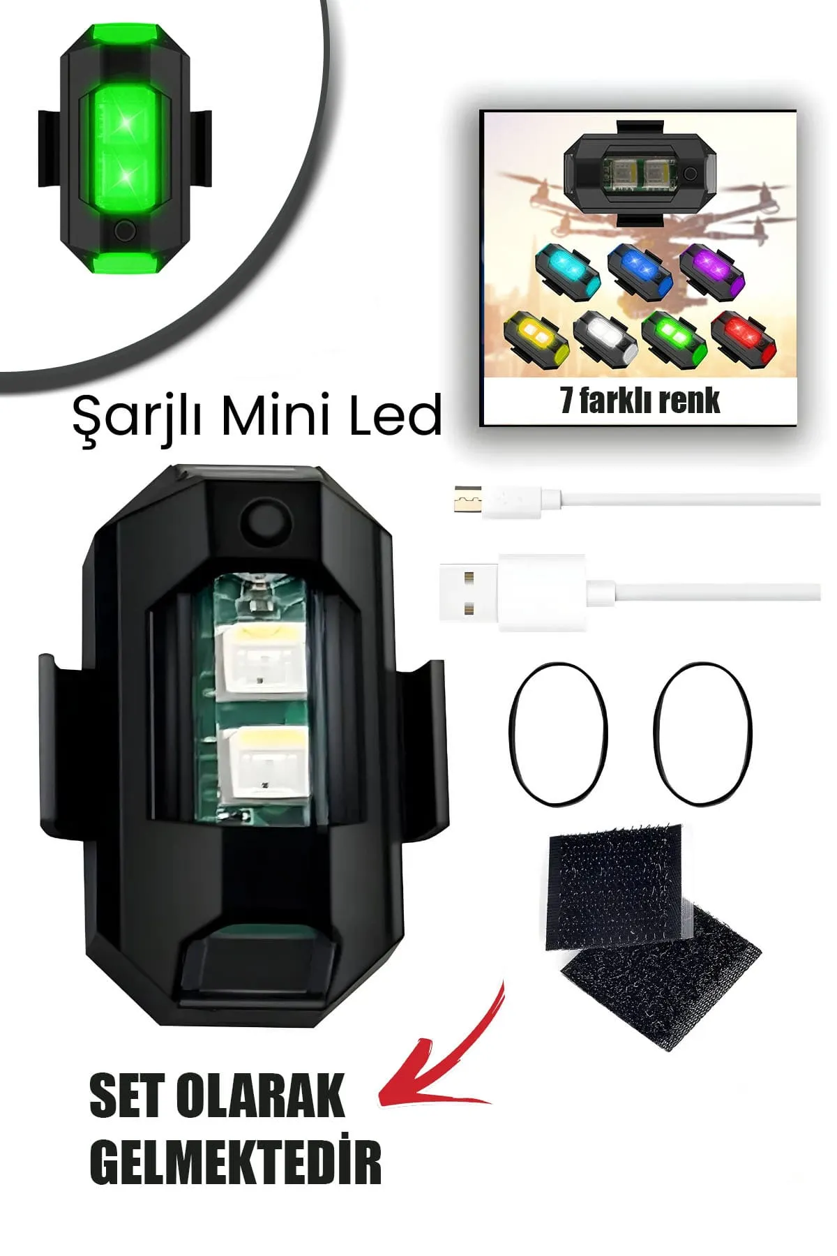 🌈 ŞARJLI MİNİ LED LAMBA