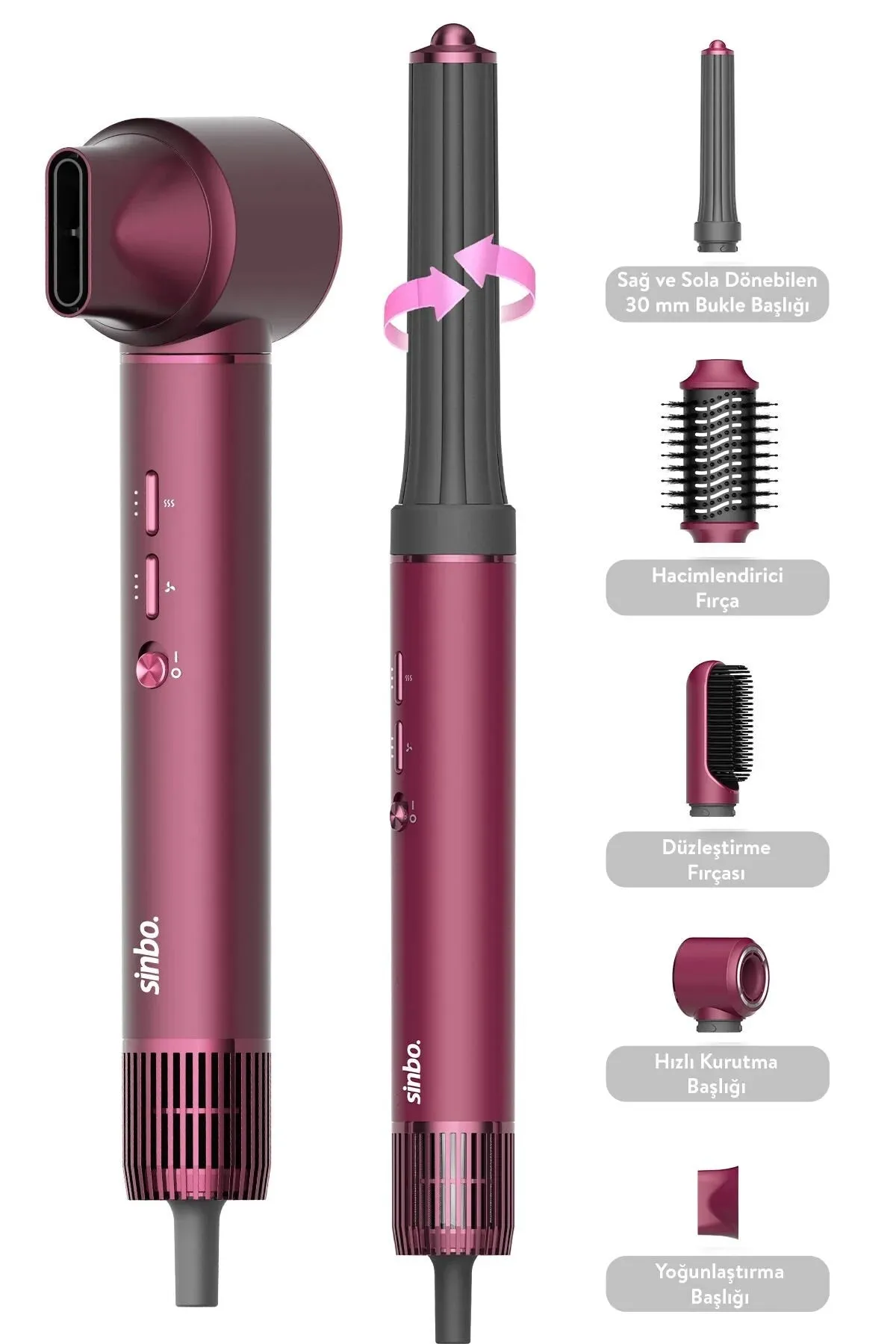 SİNBO AIR BRUSH 5IN1 SAÇ KURUTMA & ŞEKİLLİNDİRME MAKİNESİ