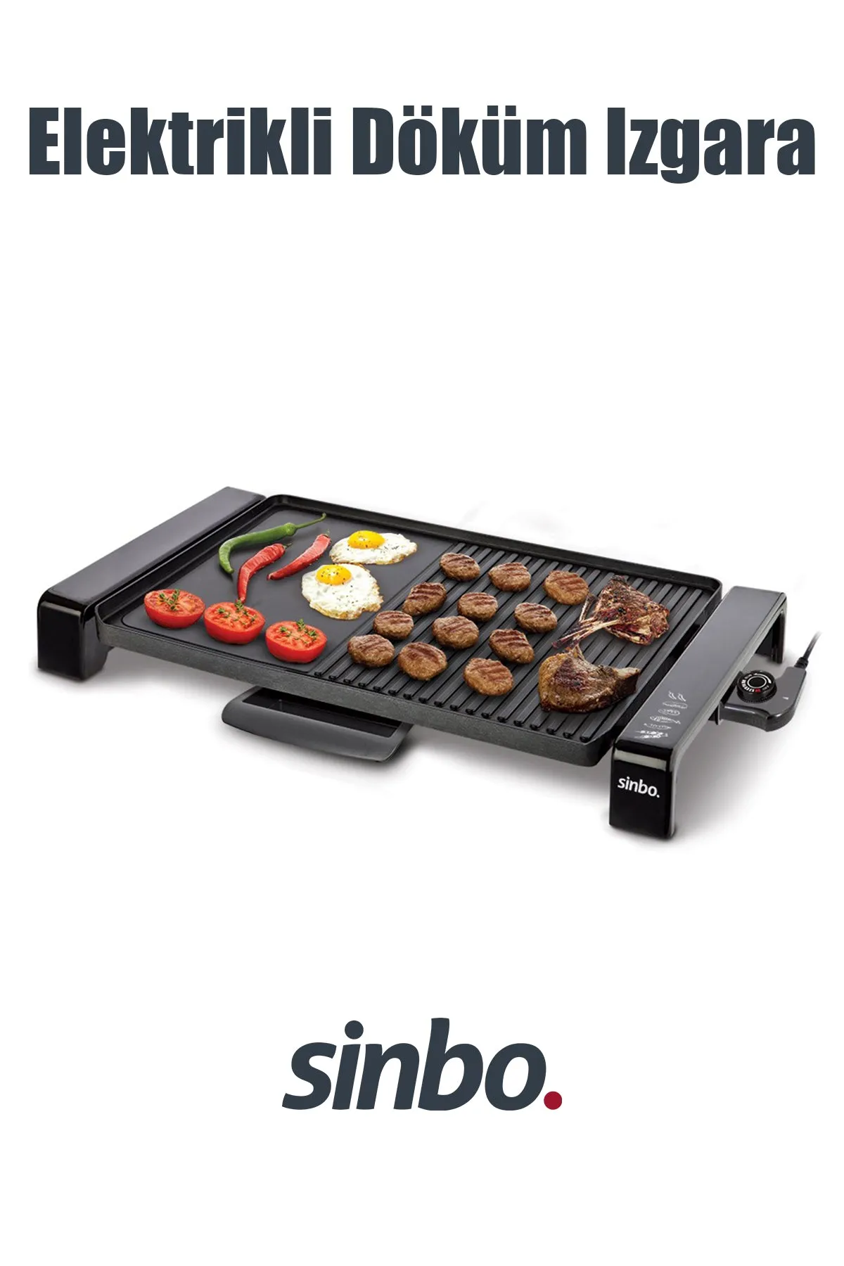 SİNBO KOKUSUZ ELEKTRİKLİ IZGARA & TAVA