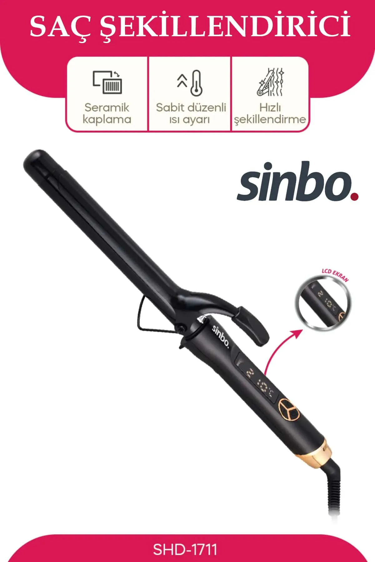 SİNBO SHD-1711 SAÇ ŞEKİLLENDİRİCİ
