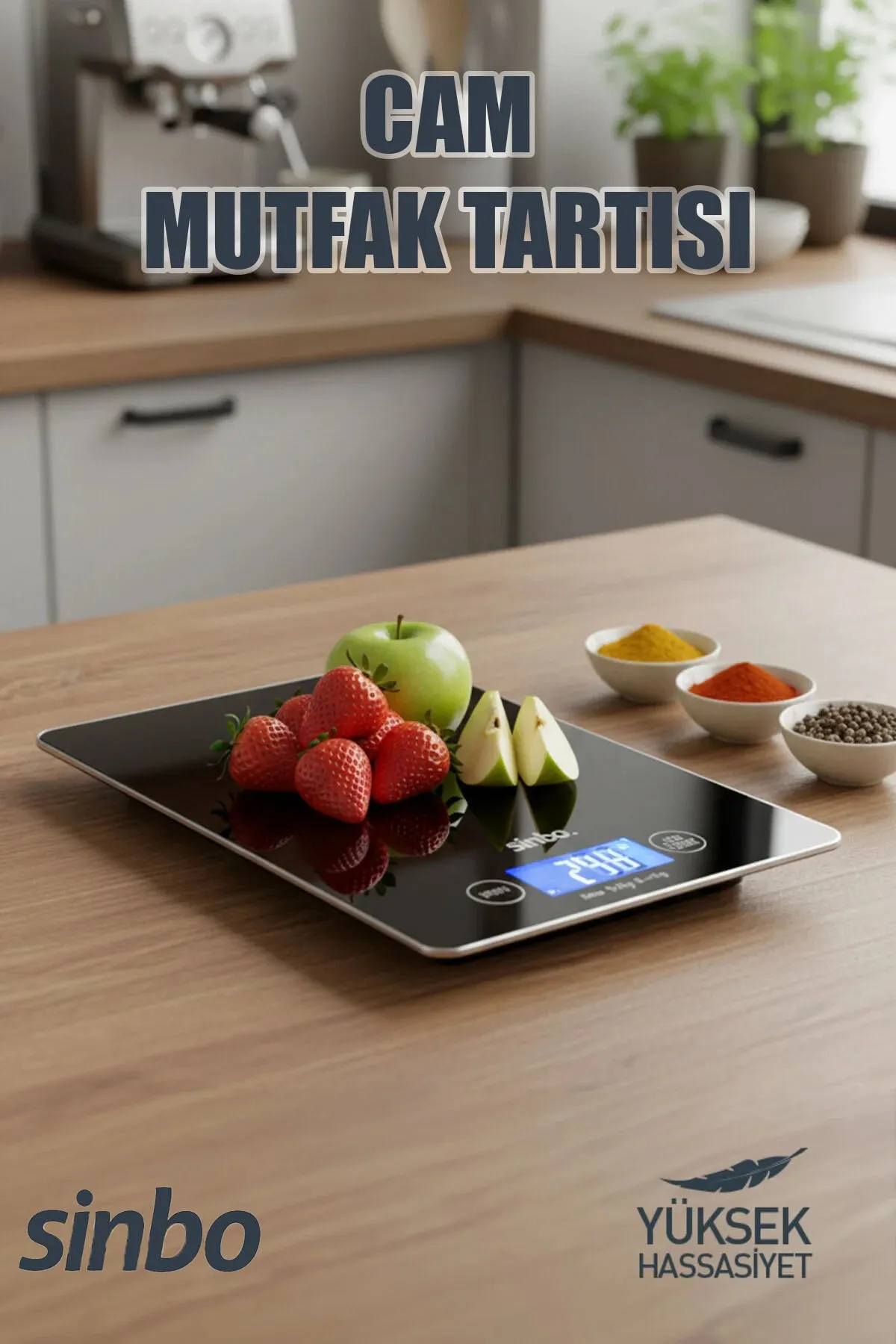 SİNBO SKS-4526 CAM MUTFAK TARTISI